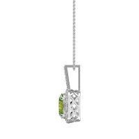 Oval Halo Necklace