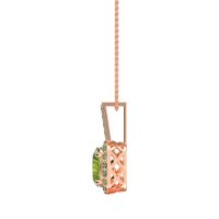 Oval Halo Necklace