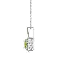 Oval Halo Necklace