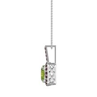 Oval Halo Necklace