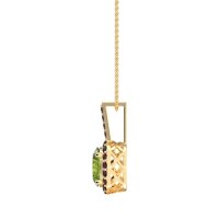 Oval Halo Necklace