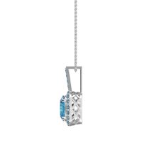 Oval Halo Necklace