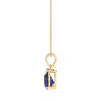 Solitaire Tear Drop Necklace