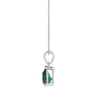 Solitaire Tear Drop Necklace