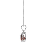Solitaire Tear Drop Necklace