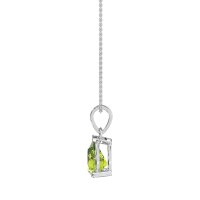 Solitaire Tear Drop Necklace