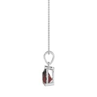 Solitaire Tear Drop Necklace