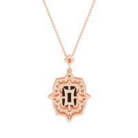 Vintage Halo Emerald Cut Necklace
