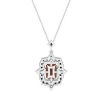 Vintage Halo Emerald Cut Necklace