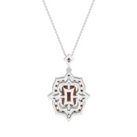 Vintage Halo Emerald Cut Necklace