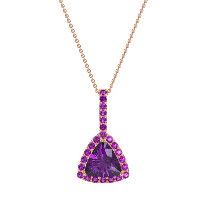 Triangle Halo Necklace