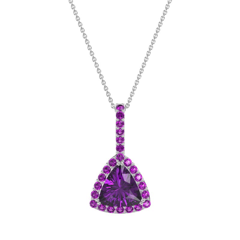 Triangle Halo Necklace
