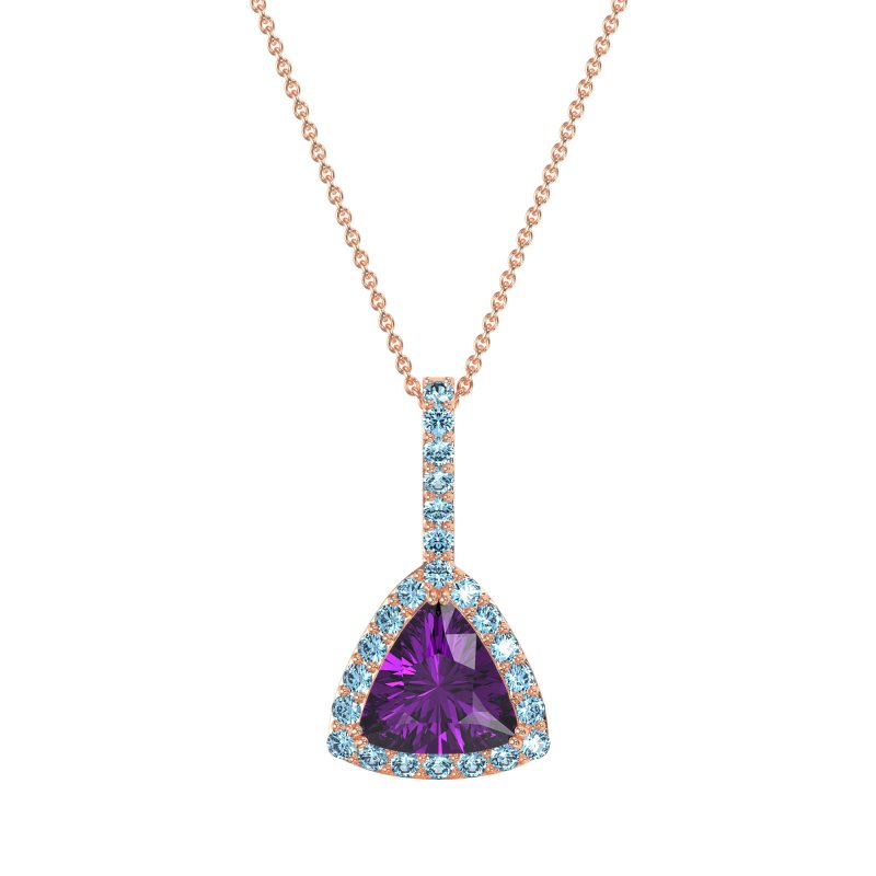 Triangle Halo Necklace