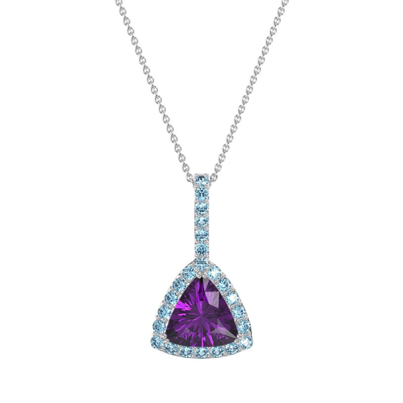 Triangle Halo Necklace