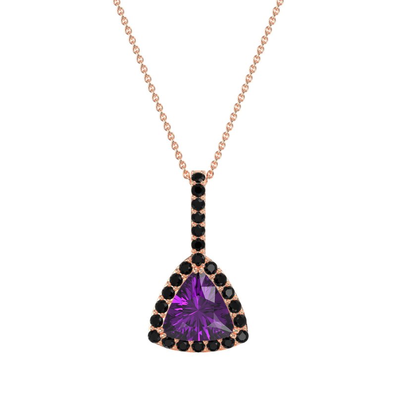 Triangle Halo Necklace