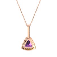 Triangle Halo Necklace