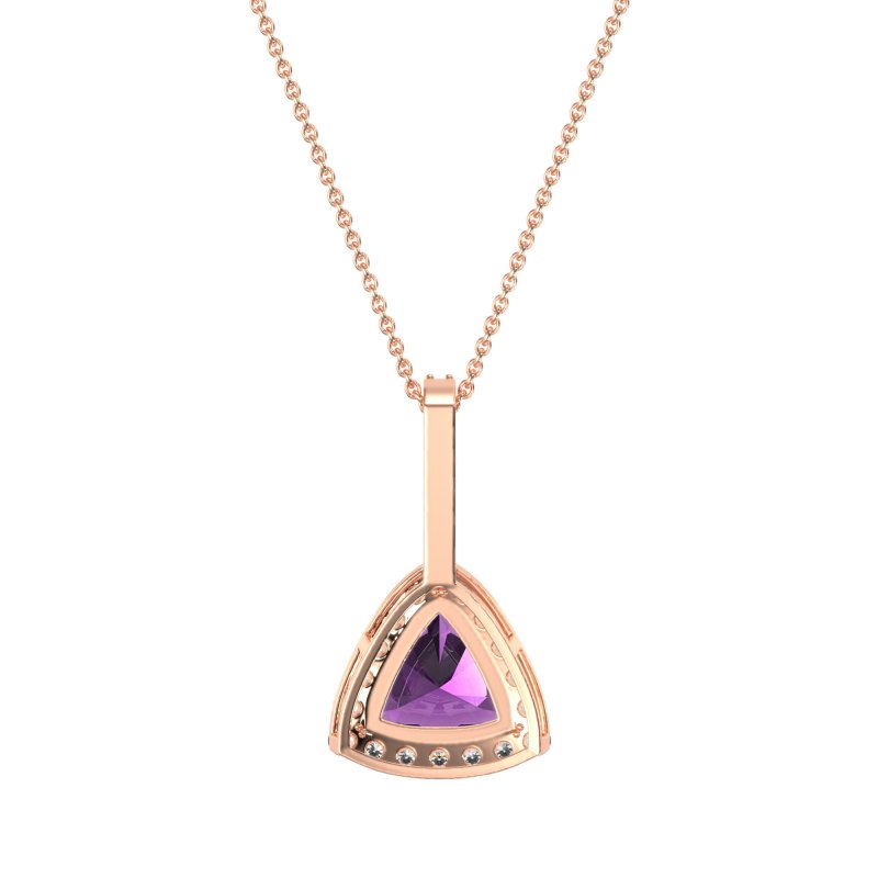 Triangle Halo Necklace