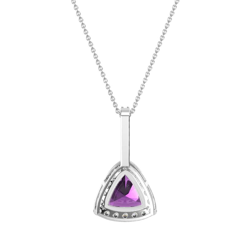 Triangle Halo Necklace