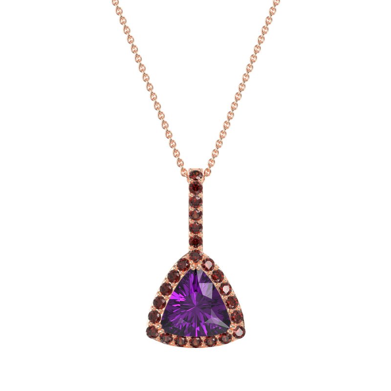 Triangle Halo Necklace