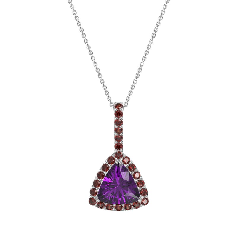 Triangle Halo Necklace