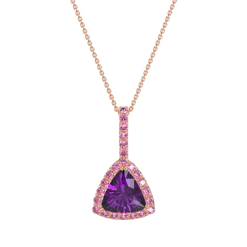 Triangle Halo Necklace