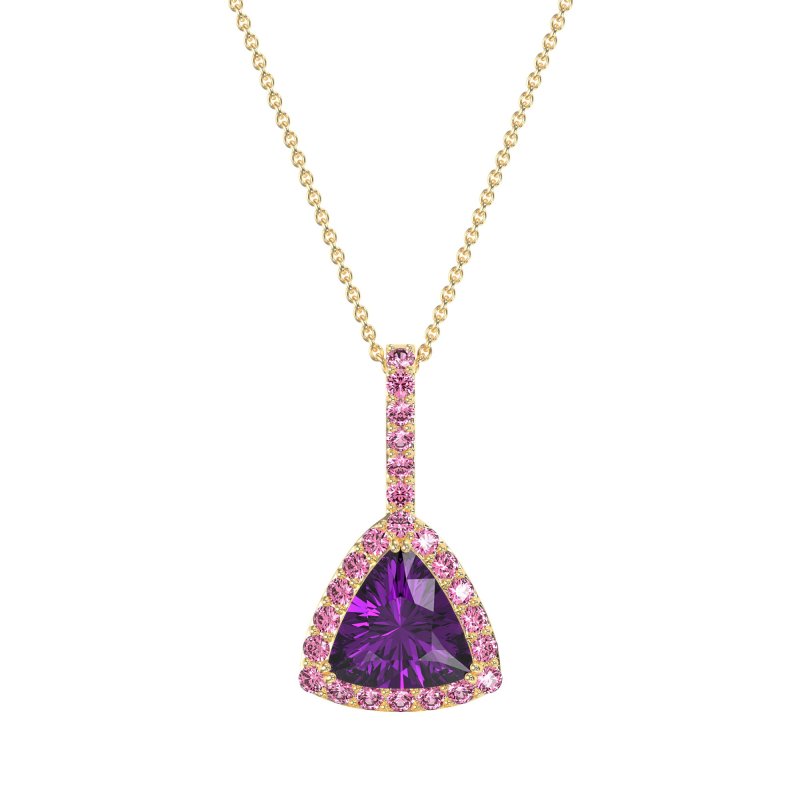 Triangle Halo Necklace