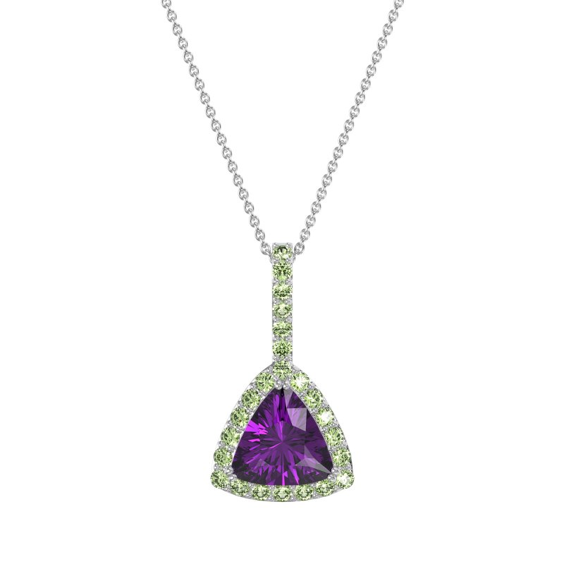 Triangle Halo Necklace