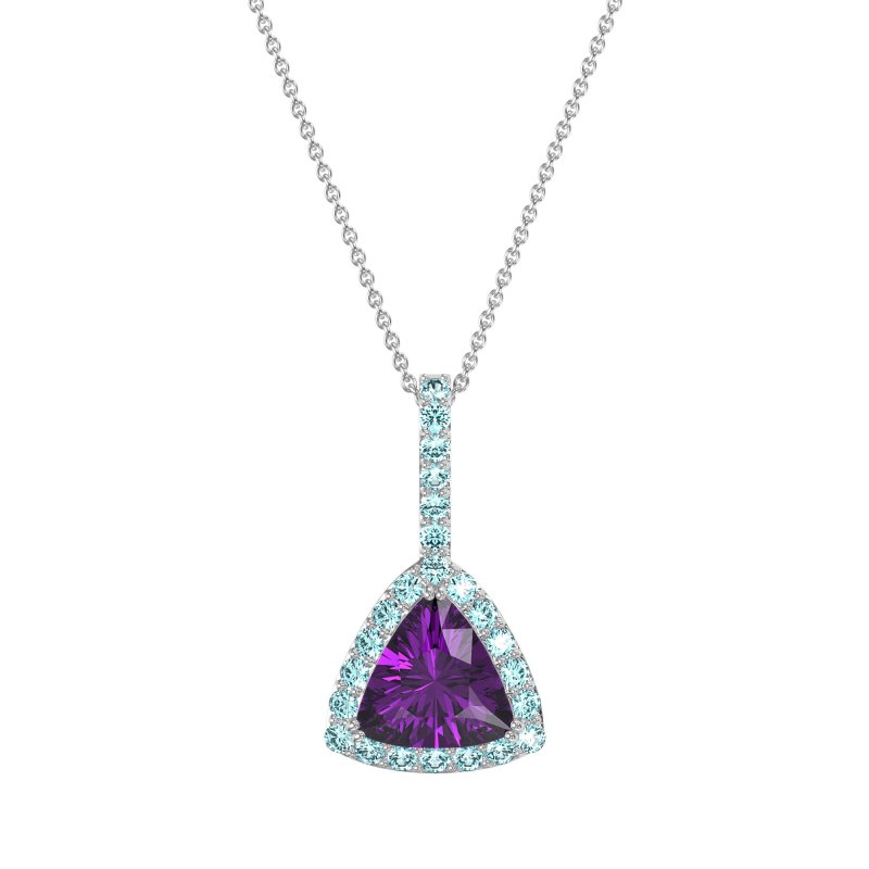 Triangle Halo Necklace