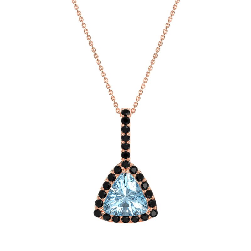 Triangle Halo Necklace