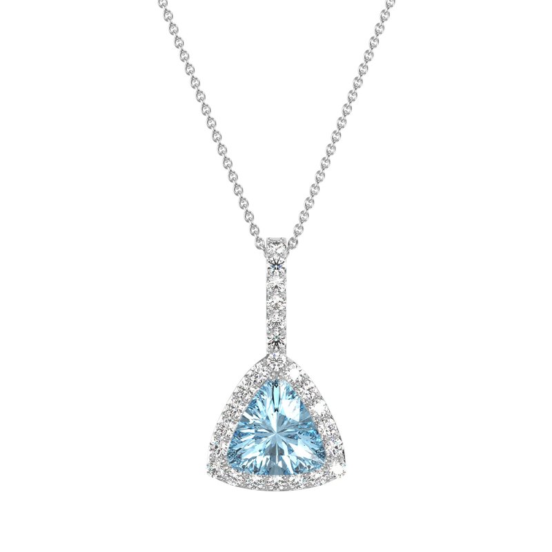 Triangle Halo Necklace