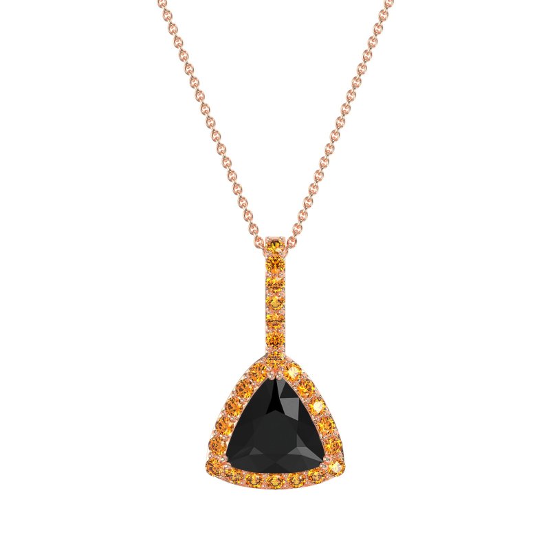 Triangle Halo Necklace