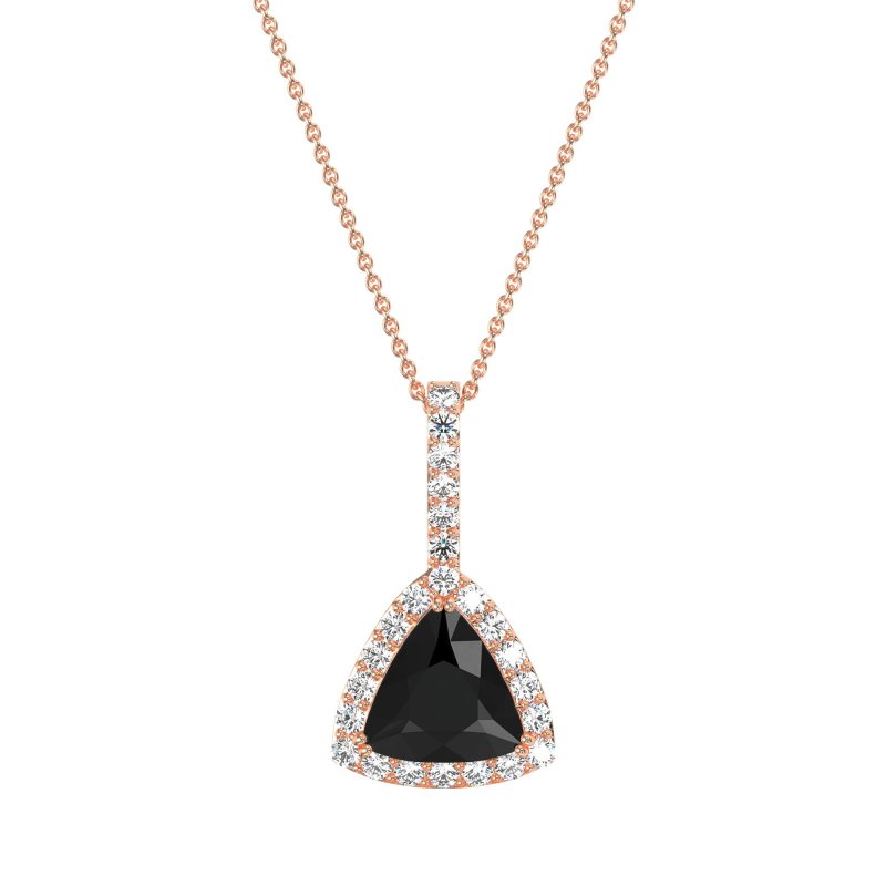 Triangle Halo Necklace