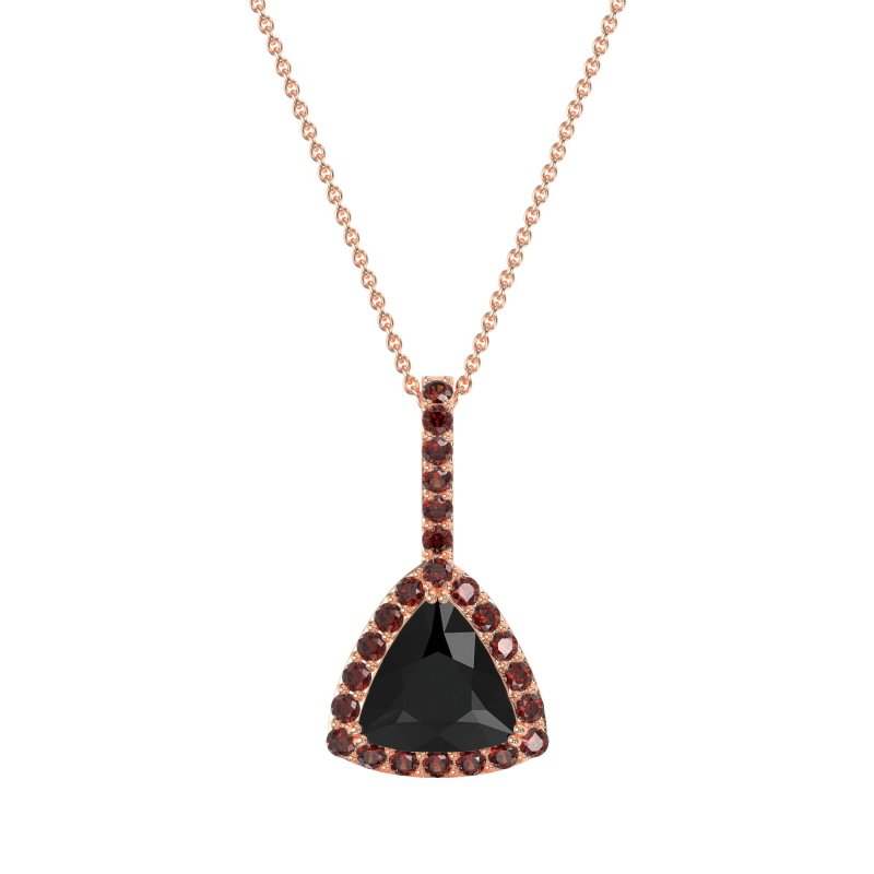 Triangle Halo Necklace
