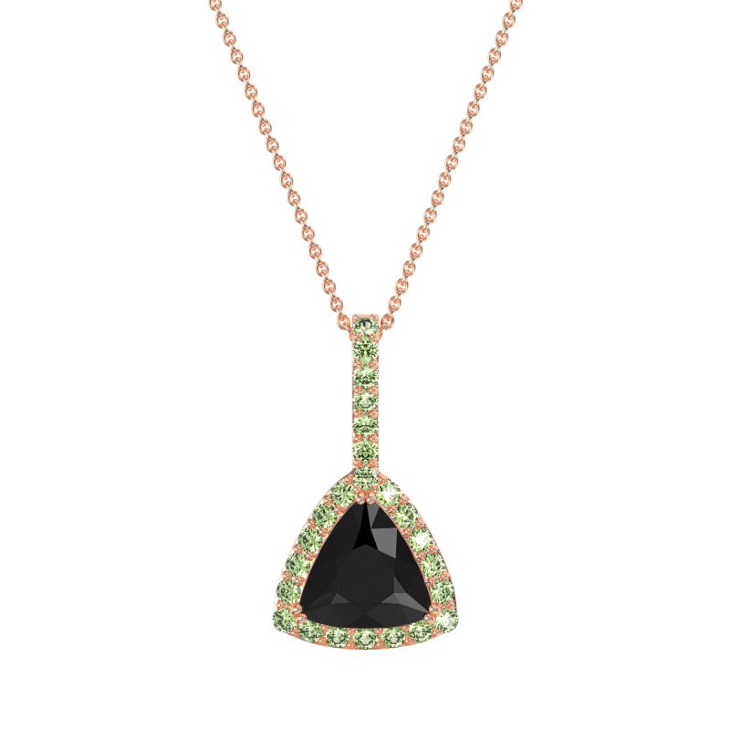 Triangle Halo Necklace