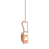 Triangle Halo Necklace