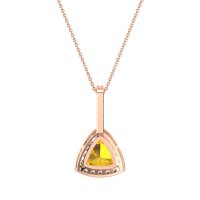 Triangle Halo Necklace