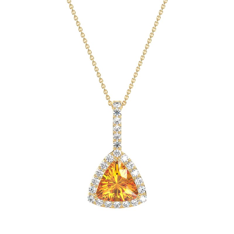Triangle Halo Necklace