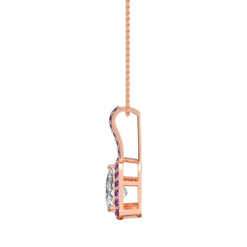 Triangle Halo Necklace