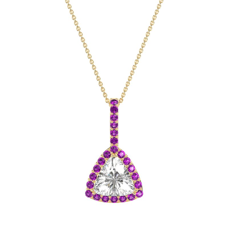 Triangle Halo Necklace