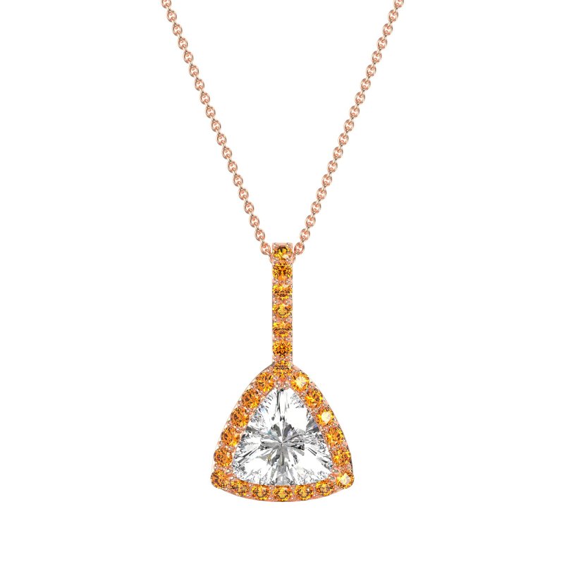 Triangle Halo Necklace