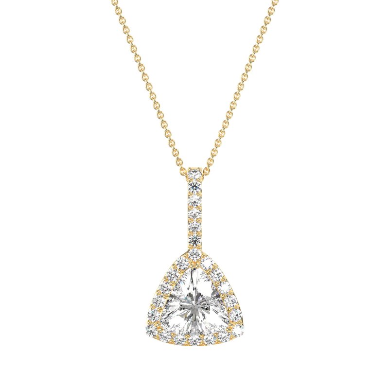 Triangle Halo Necklace