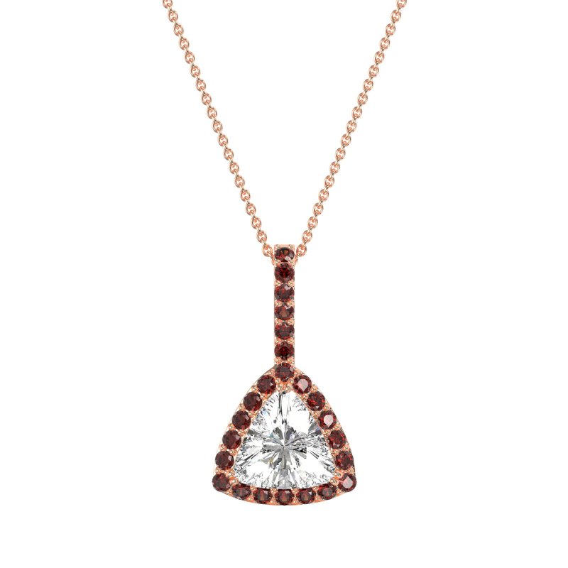 Triangle Halo Necklace