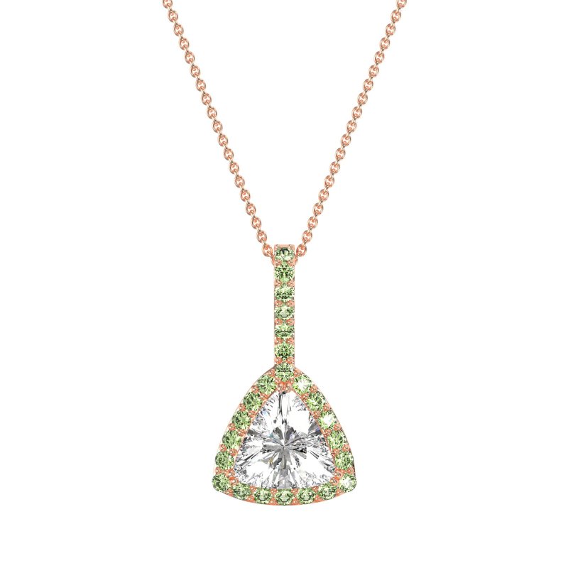 Triangle Halo Necklace