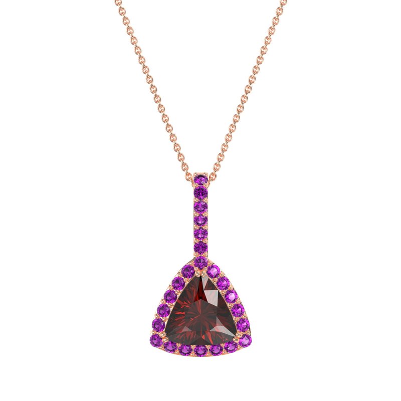 Triangle Halo Necklace