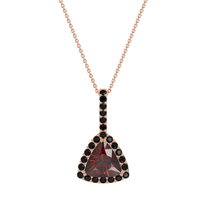Triangle Halo Necklace