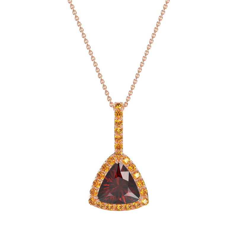 Triangle Halo Necklace