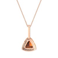 Triangle Halo Necklace