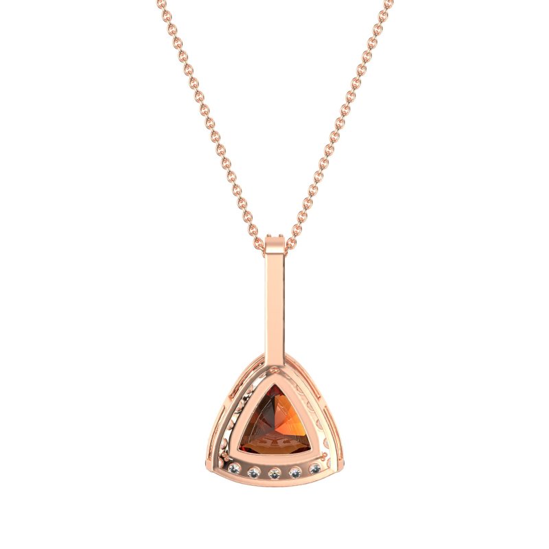 Triangle Halo Necklace