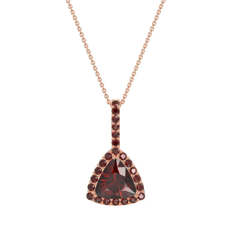Triangle Halo Necklace
