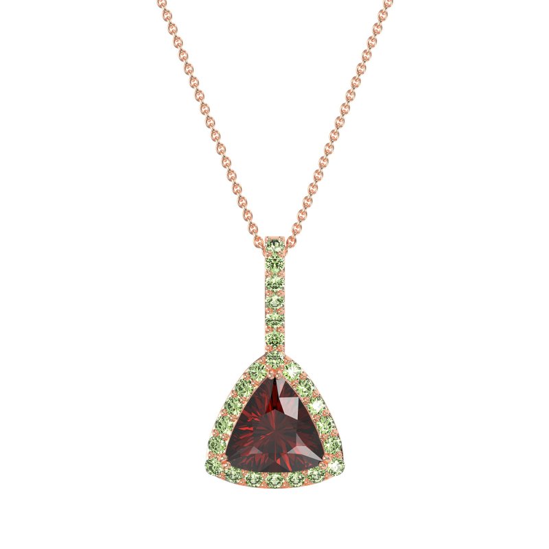 Triangle Halo Necklace